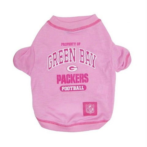 Green Bay Packers Pink Dog T-Shirt