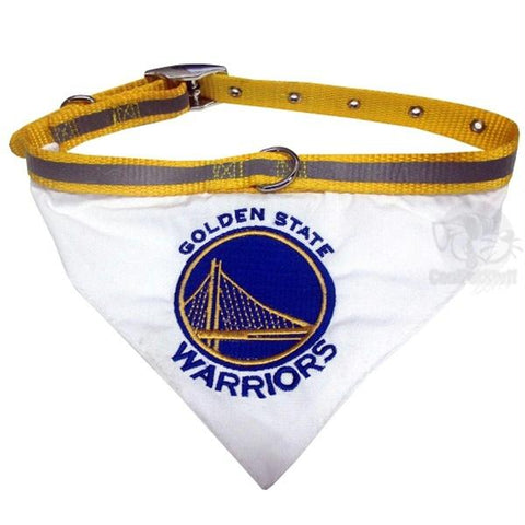 Golden State Warriors Pet Collar Bandana
