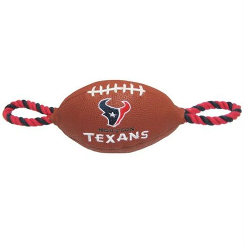 Houston Texans Pebble Grain Football Dog Toy
