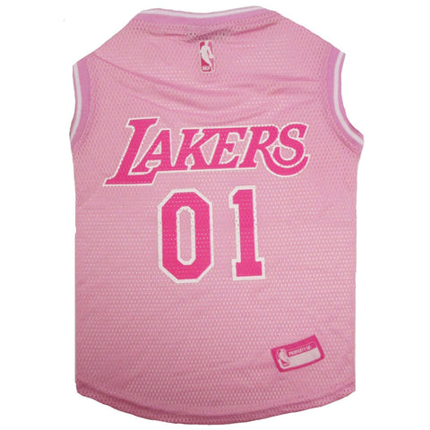 Los Angeles Lakers Pet Pink Jersey