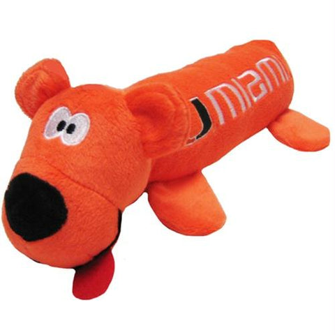 Miami Hurricanes Plush Tube Pet Toy