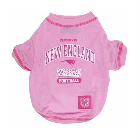 New England Patriots Pink Dog T-Shirt
