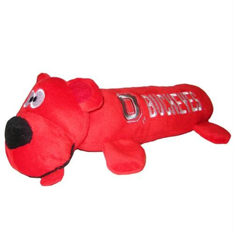 Ohio State Buckeyes Plush Tube Pet Toy