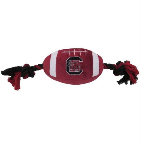 South Carolina Gamecocks Plush Football Pet Toy