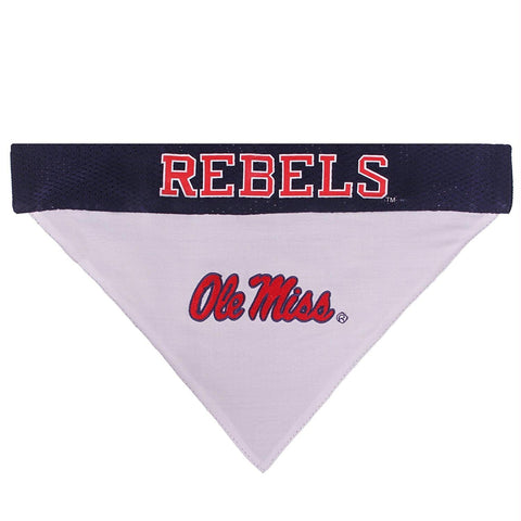 Ole Miss Rebels Pet Reversible Bandana