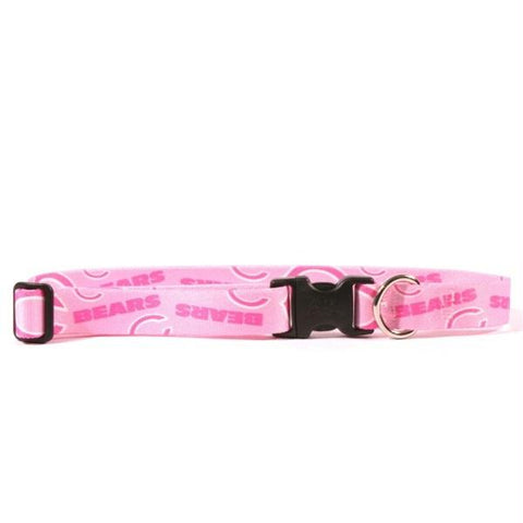 Chicago Bears Pink Nylon Collar