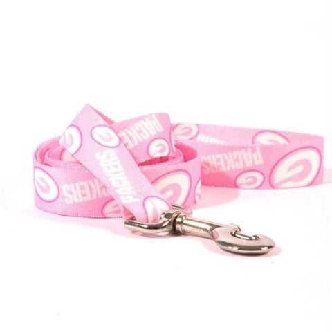 Green Bay Packers Pink Nylon Leash