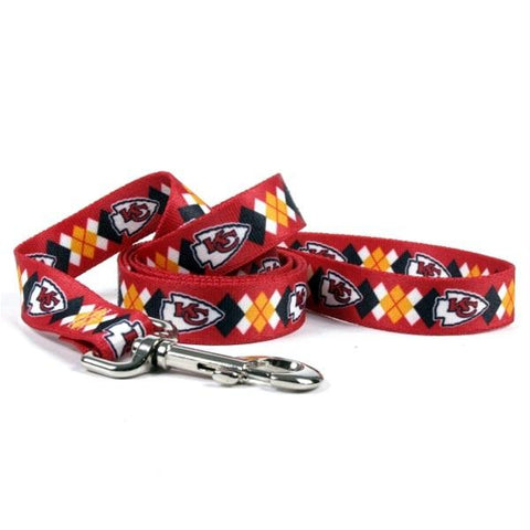 Kansas City Chiefs Argyle Nylon Leash