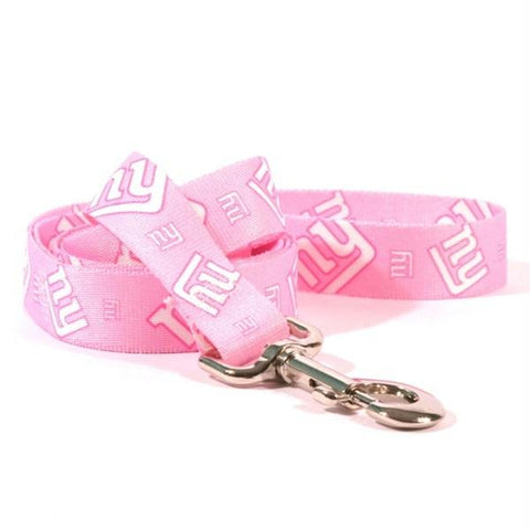 New York Giants Pink Nylon Leash