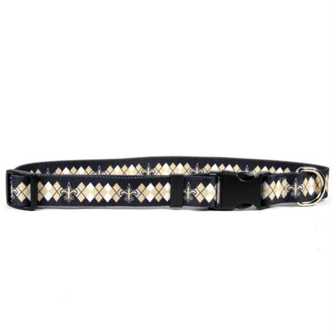 New Orleans Saints Argyle Nylon Collar