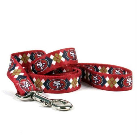 San Francisco 49ers Argyle Nylon Leash