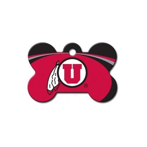 Utah Utes Bone ID Tag