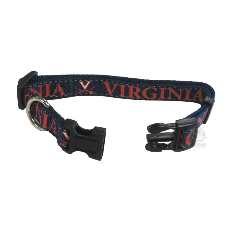 Virginia Cavaliers Pet Reflective Nylon Collar - Large