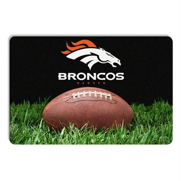 Denver Broncos Classic Football Pet Bowl Mat