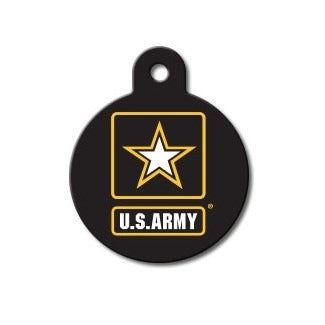 US Army Large Circle ID Tag