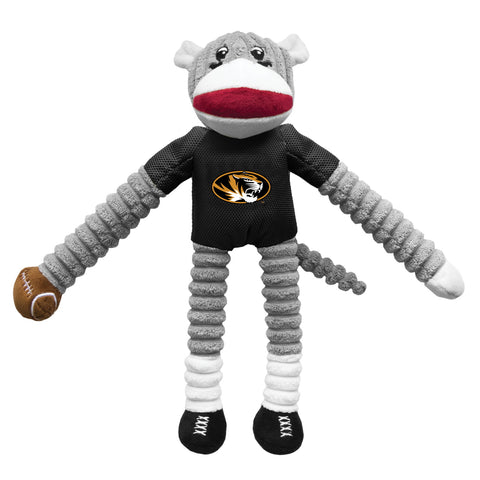 Missouri Tigers Sock Monkey Pet Toy