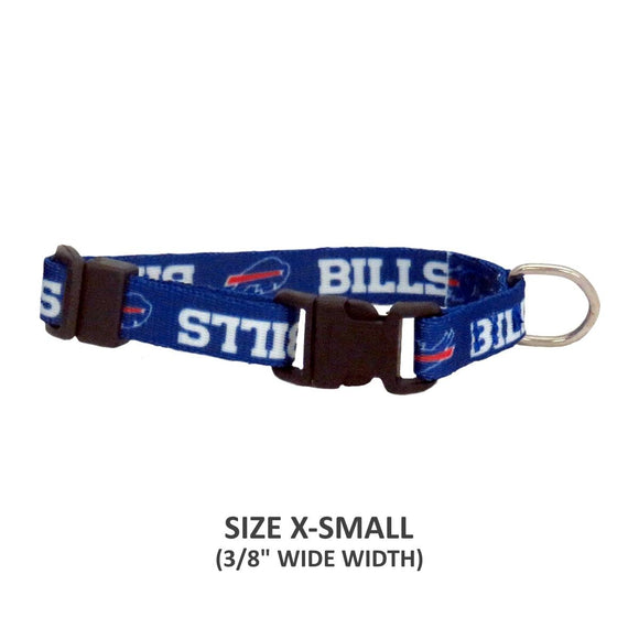 Buffalo Bills Pet Nylon Collar - Small