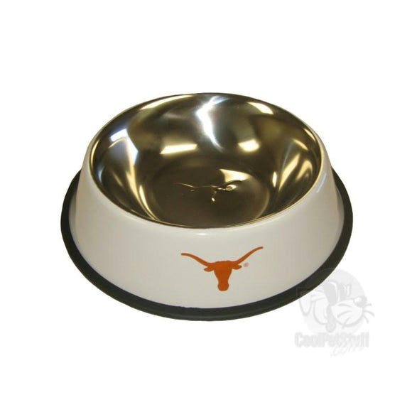 Texas Longhorns Stainless Steel Pet Bowl