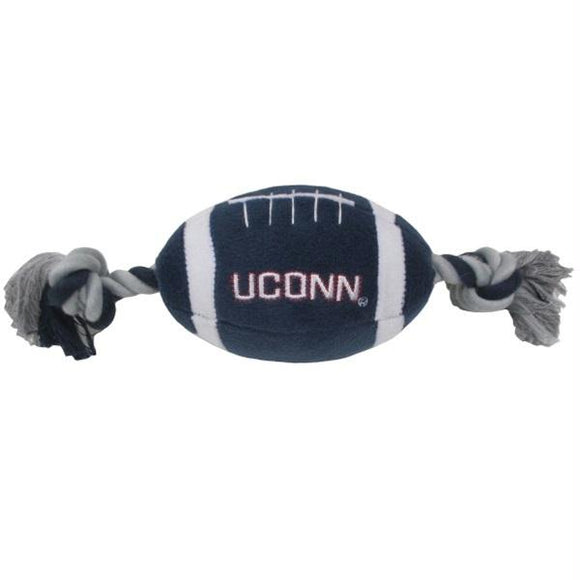 UConn Huskies Plush Football Pet Toy