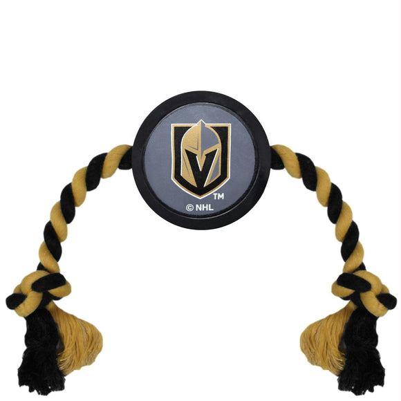 Vegas Golden Knights Pet Hockey Puck Rope Toy