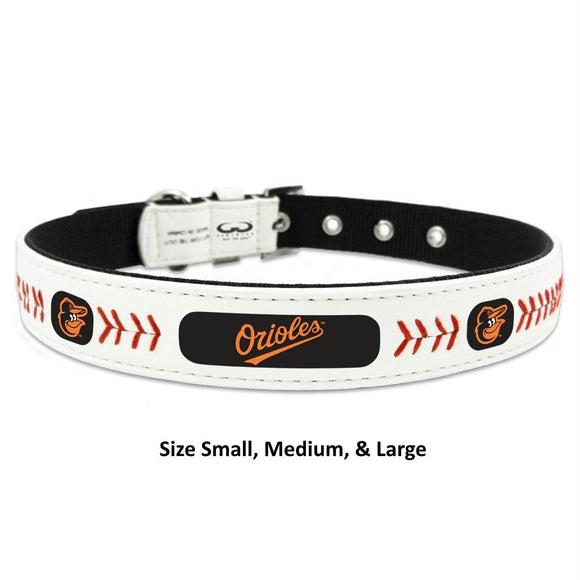Baltimore Orioles Classic Leather Baseball Collar