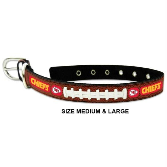 Kansas City Chiefs Classic Leather Football Collar