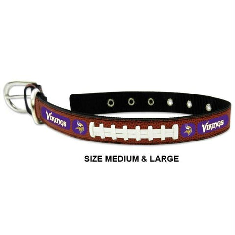 Minnesota Vikings Classic Leather Football Collar