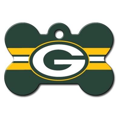 Green Bay Packers Classic Leather Football Collar - Toy