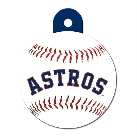 Houston Astros Large Circle ID Tag