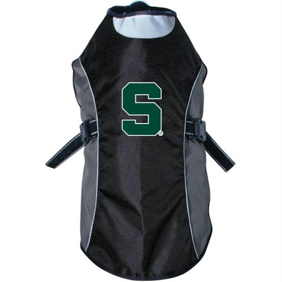 Michigan State Spartans Water Resistant Reflective Pet Jacket