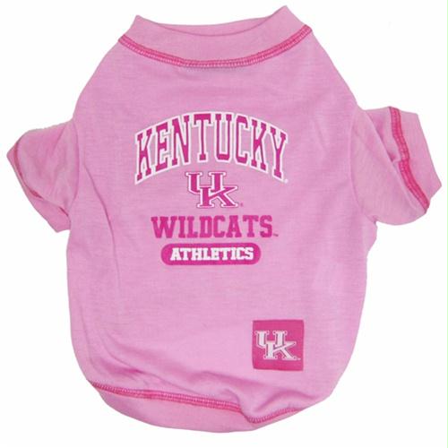 Kentucky Wildcats Pink Dog Tee Shirt