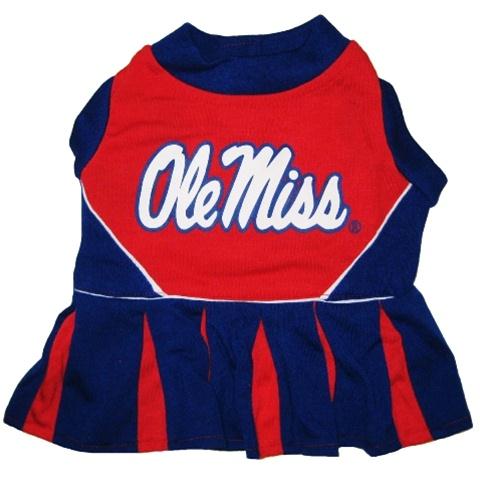 Ole Miss Rebels Cheerleader Pet Dress