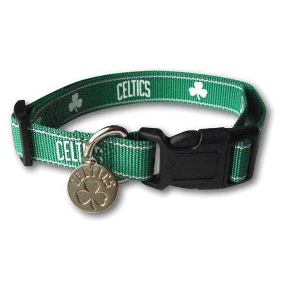 Boston Celtics Reflective Dog Collar